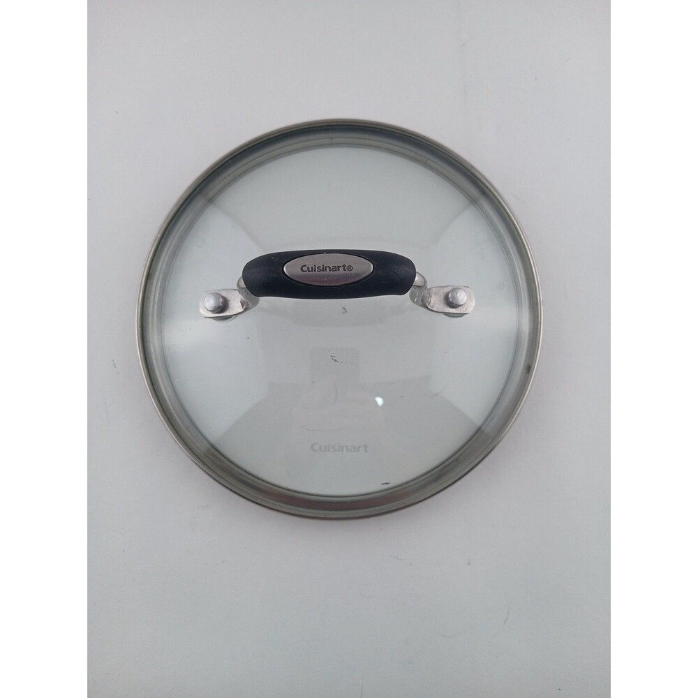 Cuisinart Tempered Glass Lid Replacement 6 1/8" Inside 6 3/4" Outside Lid Only